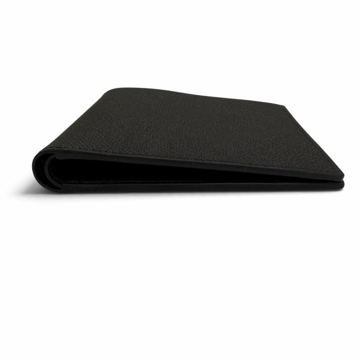 Pristine HERMES Bifold Wallet Citizen Twill Compact black Epsom Leather Women