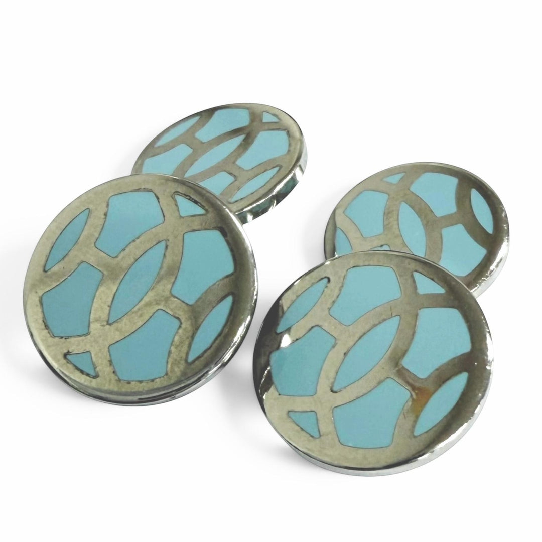 Great HERMES Cufflinks cufflinks H lift Silver mens