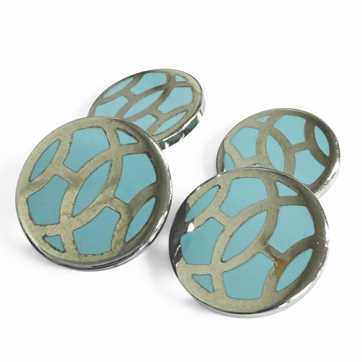 Great HERMES Cufflinks cufflinks H lift Silver mens