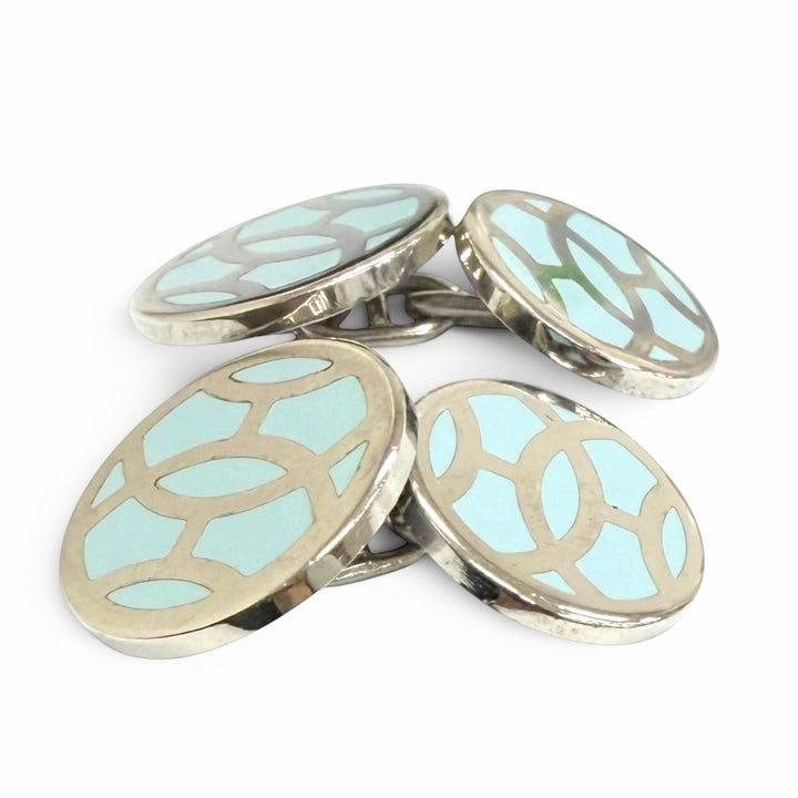 Great HERMES Cufflinks cufflinks H lift Silver mens