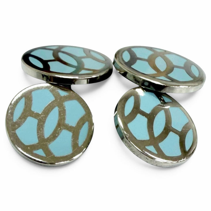 Great HERMES Cufflinks cufflinks H lift Silver mens