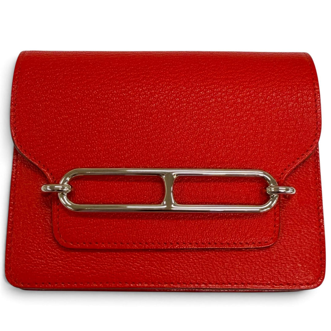 Excellent HERMES Bifold Wallet Loulis Luli Slim Wallet Shave Women