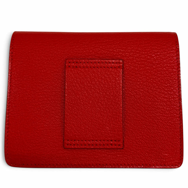 Excellent HERMES Bifold Wallet Loulis Luli Slim Wallet Shave Women