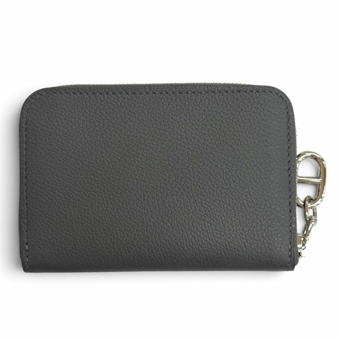 Pristine HERMES Card Case Zip Ango Compact Evercolor Leather Women