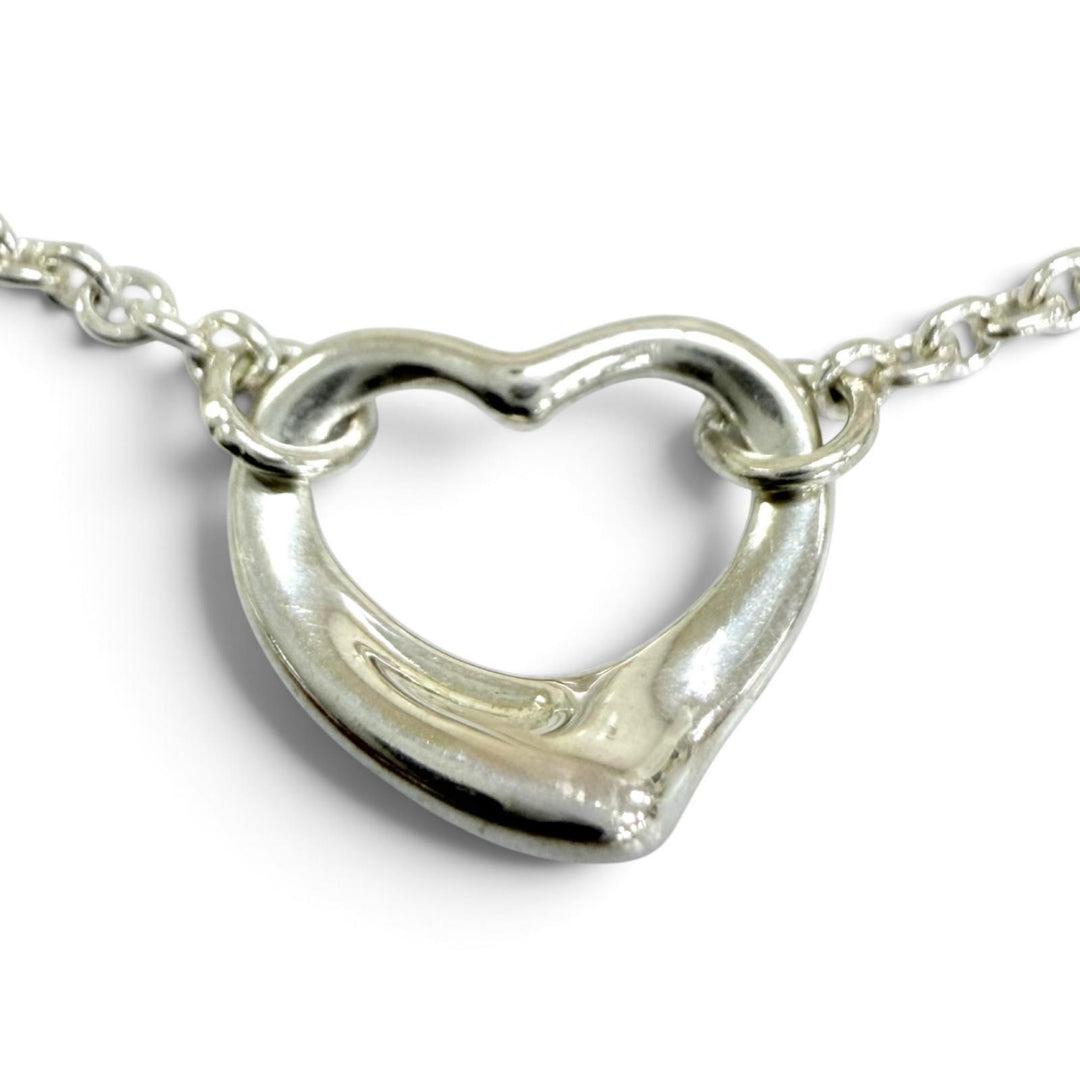 Great TIFFANY&Co. bracelet Open Heart 5P Bracelet Silver 925 Women