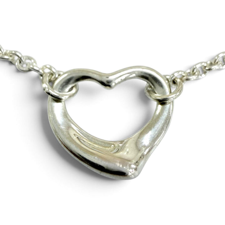 Great TIFFANY&Co. bracelet Open Heart 5P Bracelet Silver 925 Women
