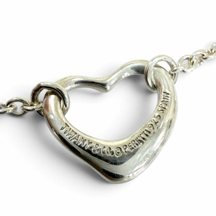 Great TIFFANY&Co. bracelet Open Heart 5P Bracelet Silver 925 Women