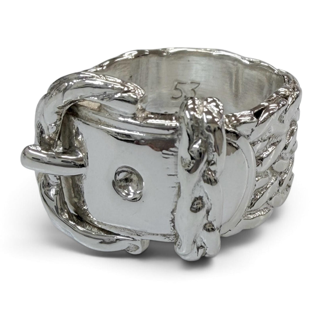 Excellent HERMES Ring ring Diane Silver 925 mens 53