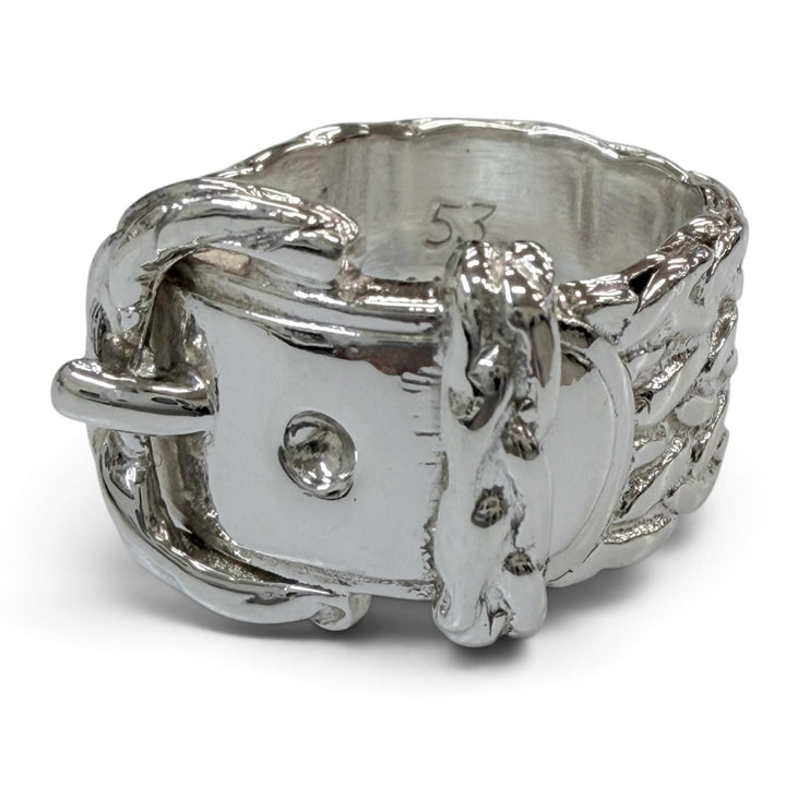Excellent HERMES Ring ring Diane Silver 925 mens 53