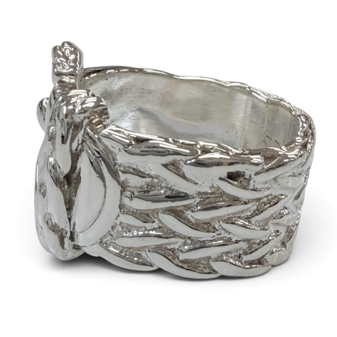 Excellent HERMES Ring ring Diane Silver 925 mens 53