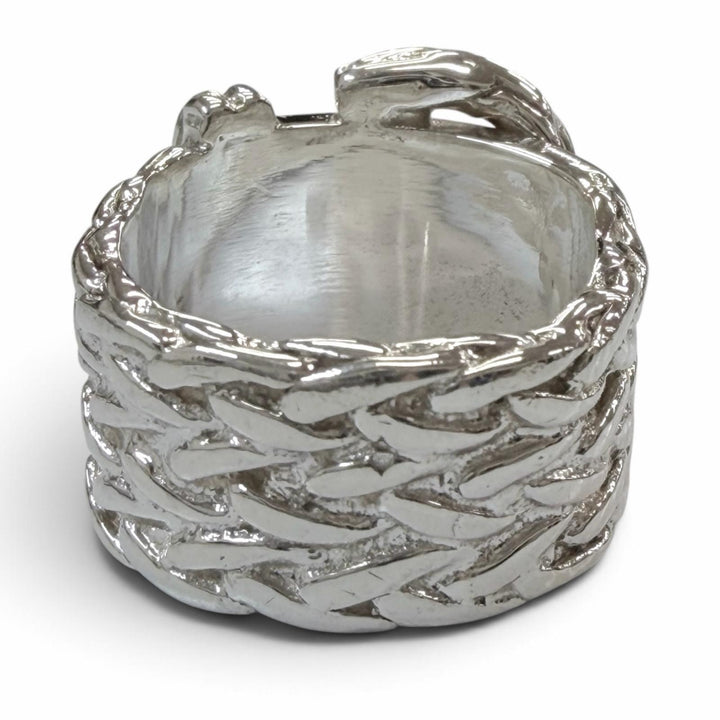 Excellent HERMES Ring ring Diane Silver 925 mens 53