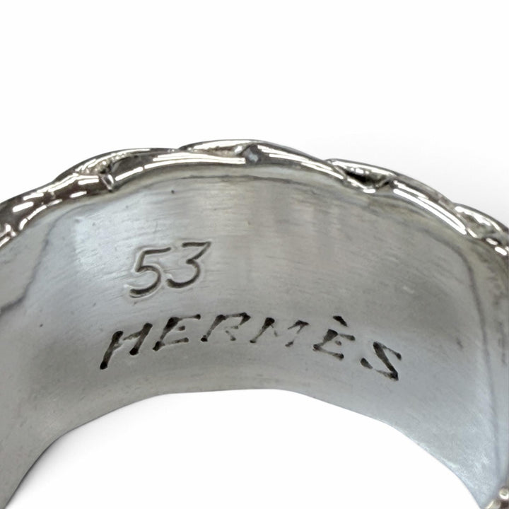 Excellent HERMES Ring ring Diane Silver 925 mens 53