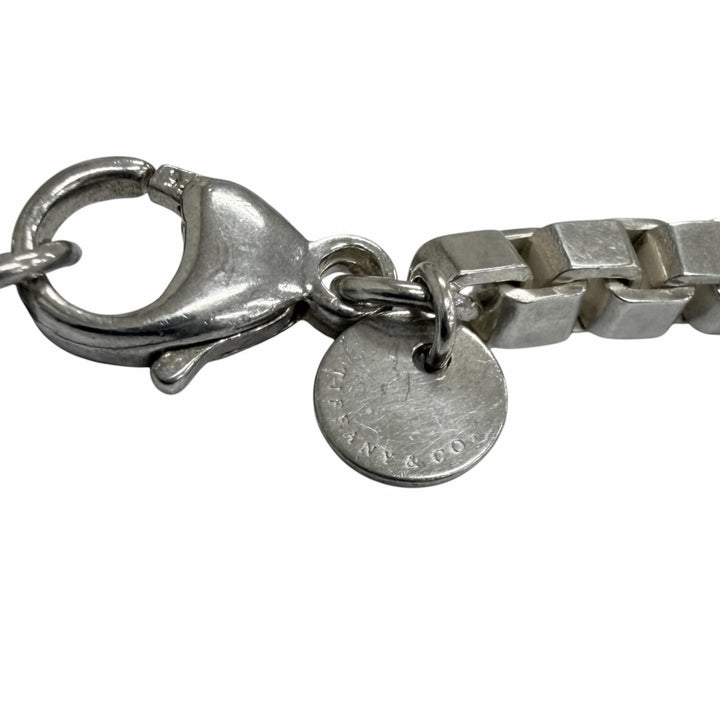 Great TIFFANY&Co. Necklace Venetian Chain Silver SV925 mens