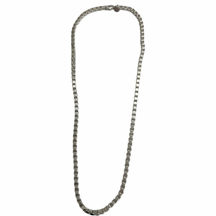 Great TIFFANY&Co. Necklace Venetian Chain Silver SV925 mens