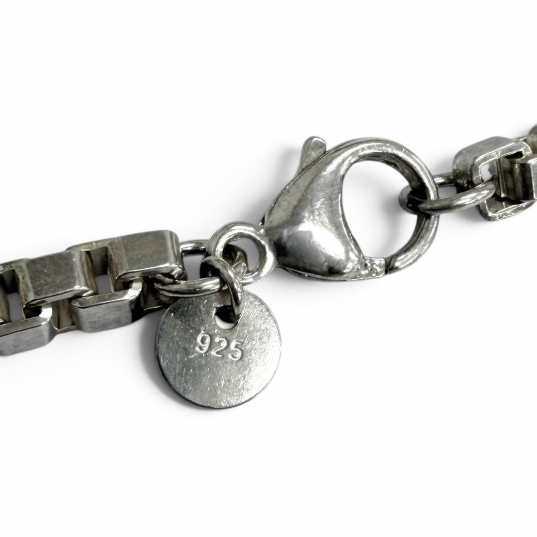 Great TIFFANY&Co. Necklace Venetian Chain Silver SV925 mens