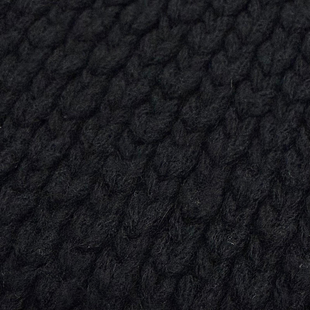 Great HERMES Snood Chunky knit neck warmer/scarf black cashmere mens