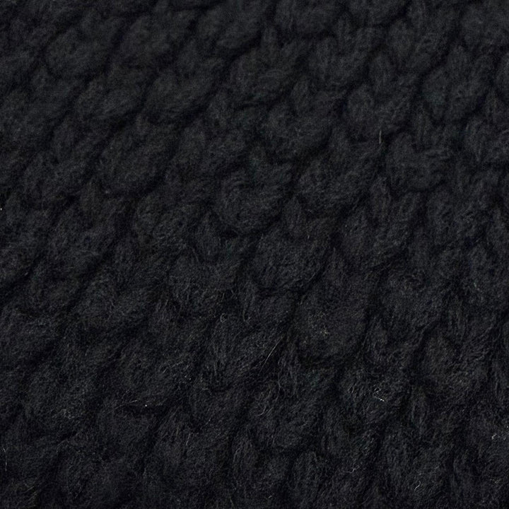Great HERMES Snood Chunky knit neck warmer/scarf black cashmere mens