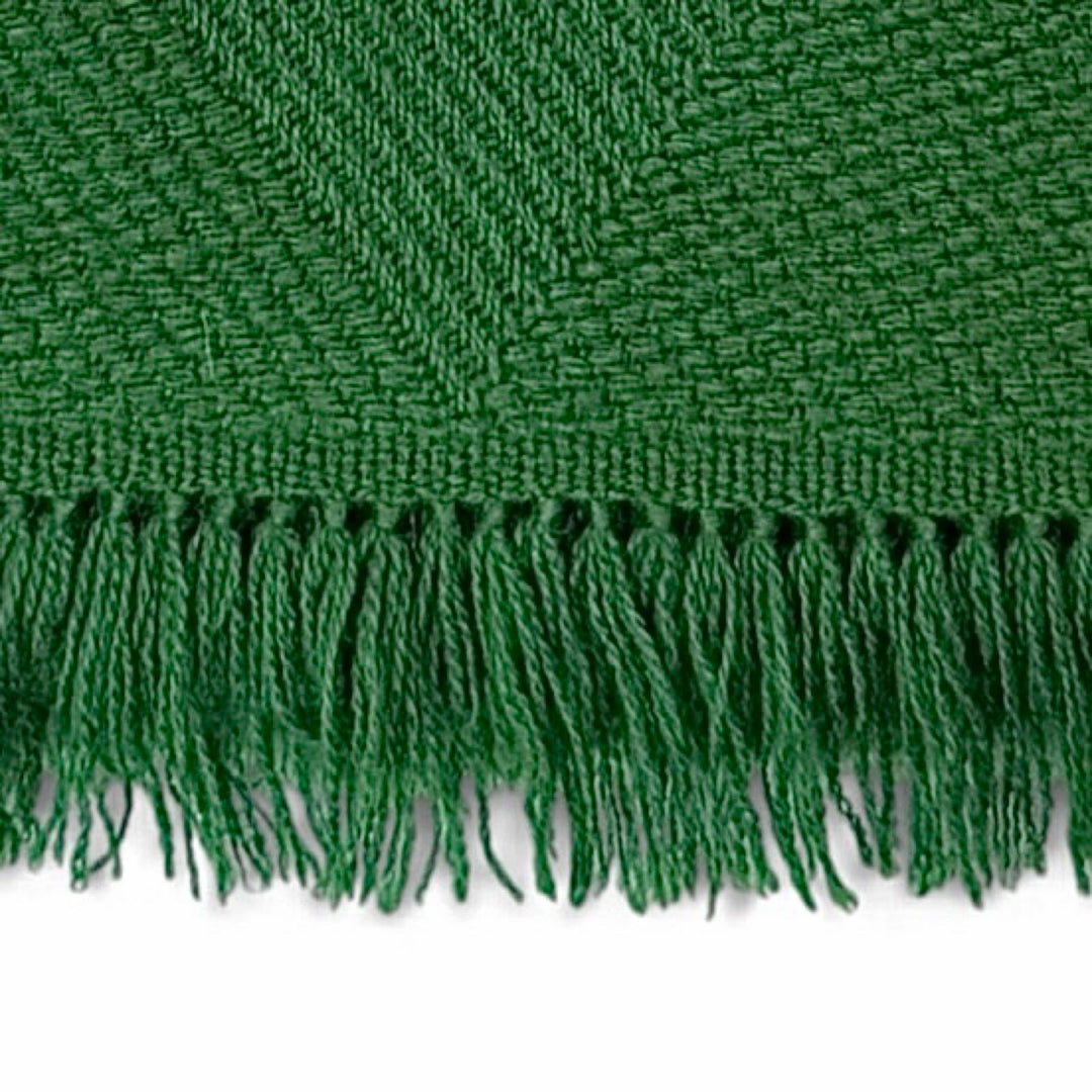 Great HERMES Scarf Wavy Double Face Acarf Leather Tag with Fringe, Large Size
