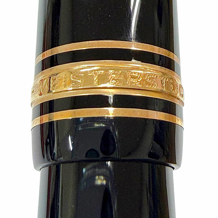 Excellent MONTBLANC fountain pen Meisterstück 146 white star black 14K mens