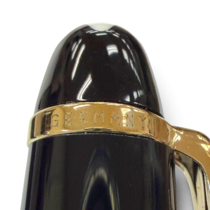 Excellent MONTBLANC fountain pen Meisterstück Classic white star black 14K mens