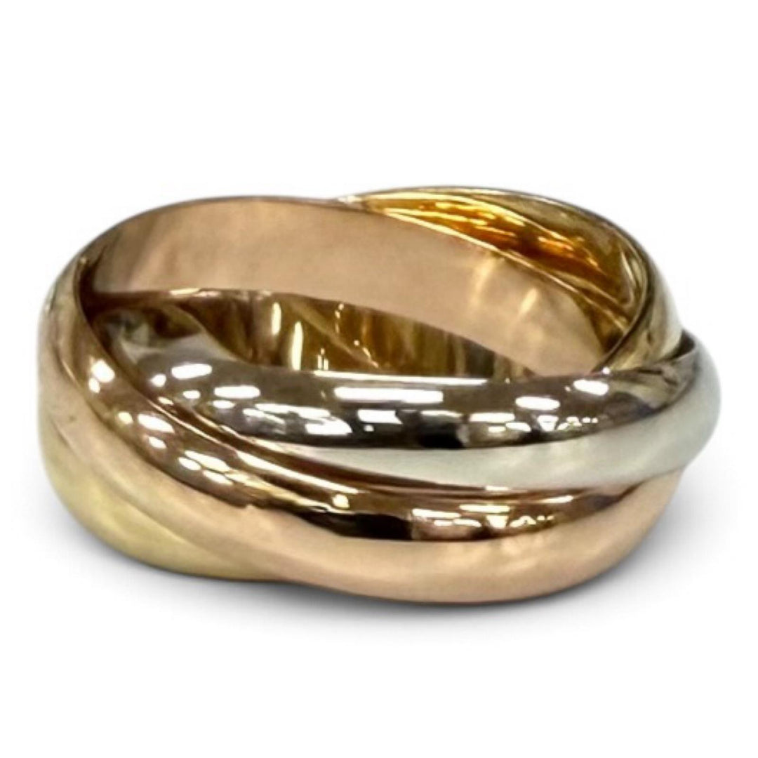 Excellent Cartier Ring ring Trinity Ring Classic Model 750(YG PG WG) mens 52