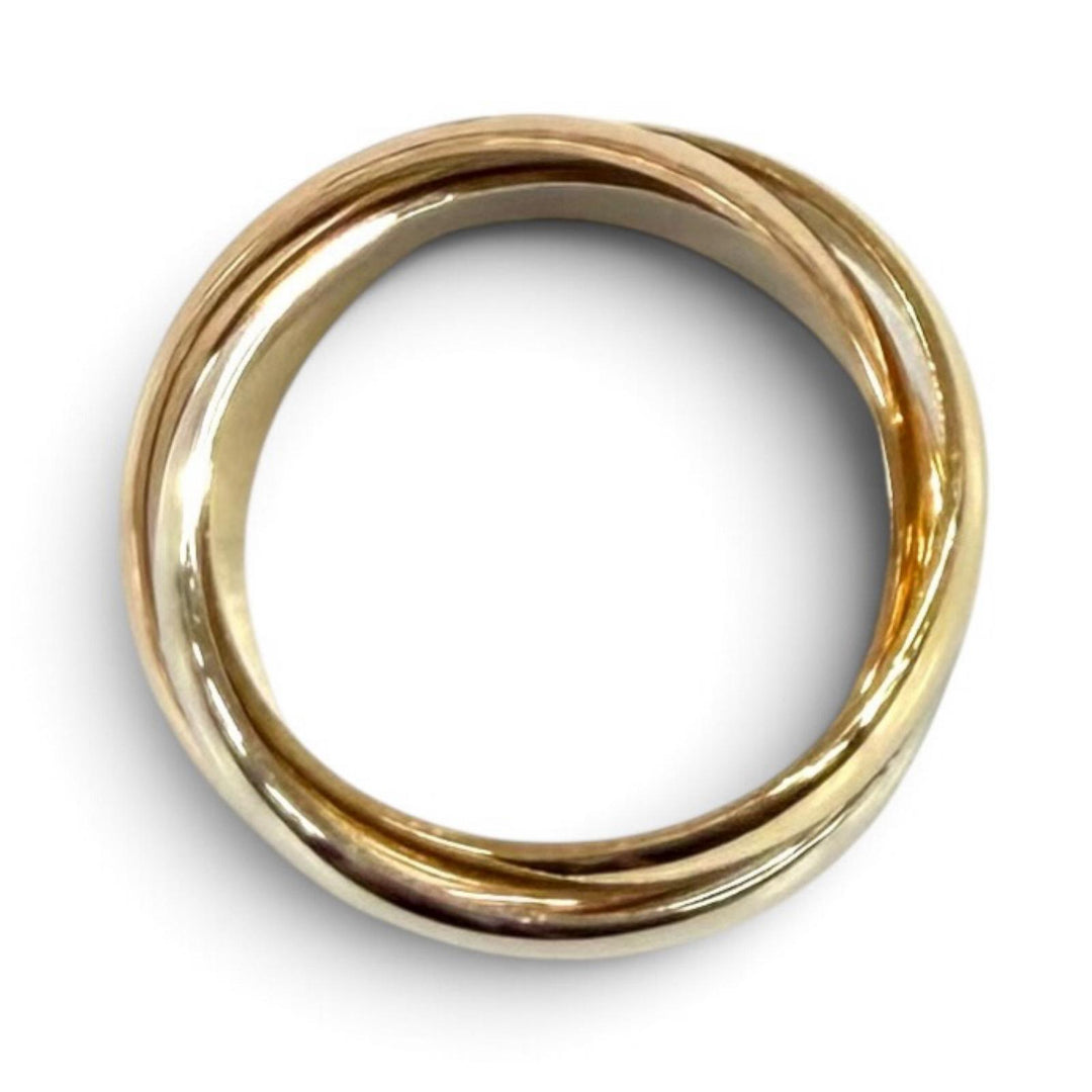 Excellent Cartier Ring ring Trinity Ring Classic Model 750(YG PG WG) mens 52