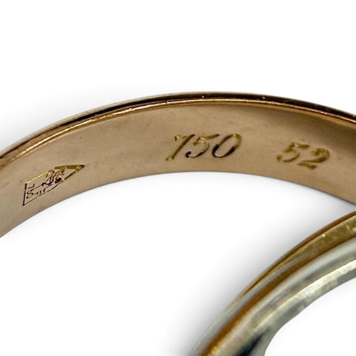 Excellent Cartier Ring ring Trinity Ring Classic Model 750(YG PG WG) mens 52