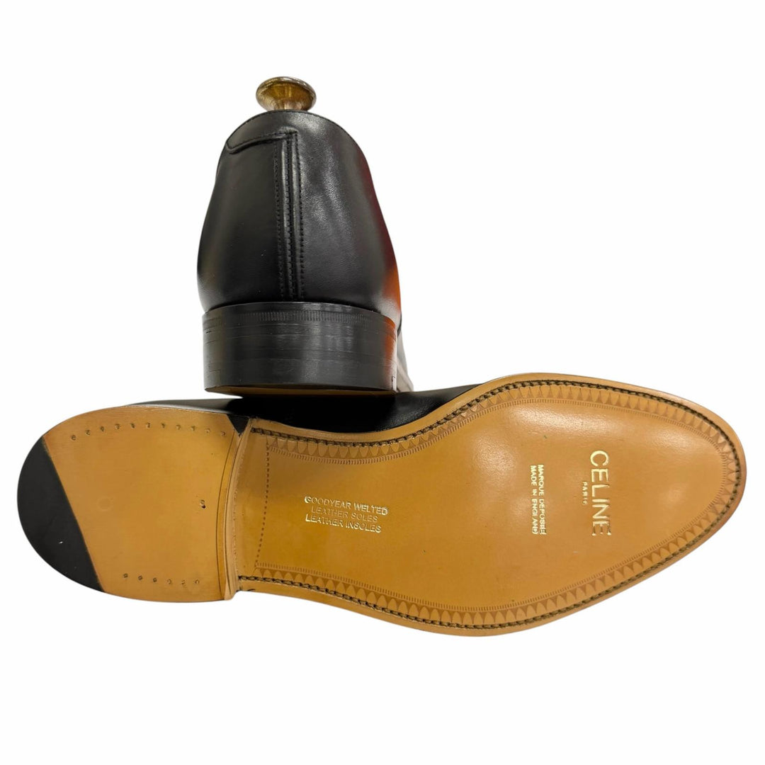 Excellent CELINE Dress shoes Cap-toe straight-tip Goodyear welt construction