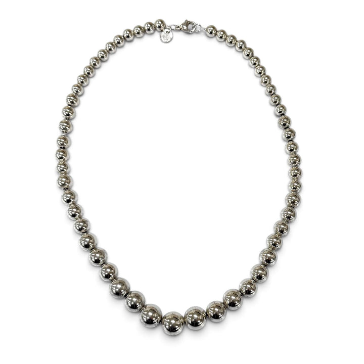 Very Good TIFFANY&Co. Necklace Graduated Ball Necklace Silver 925 Women