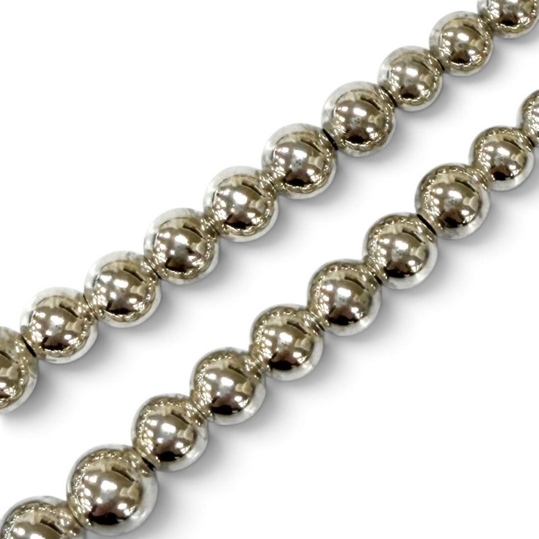 Very Good TIFFANY&Co. Necklace Graduated Ball Necklace Silver 925 Women