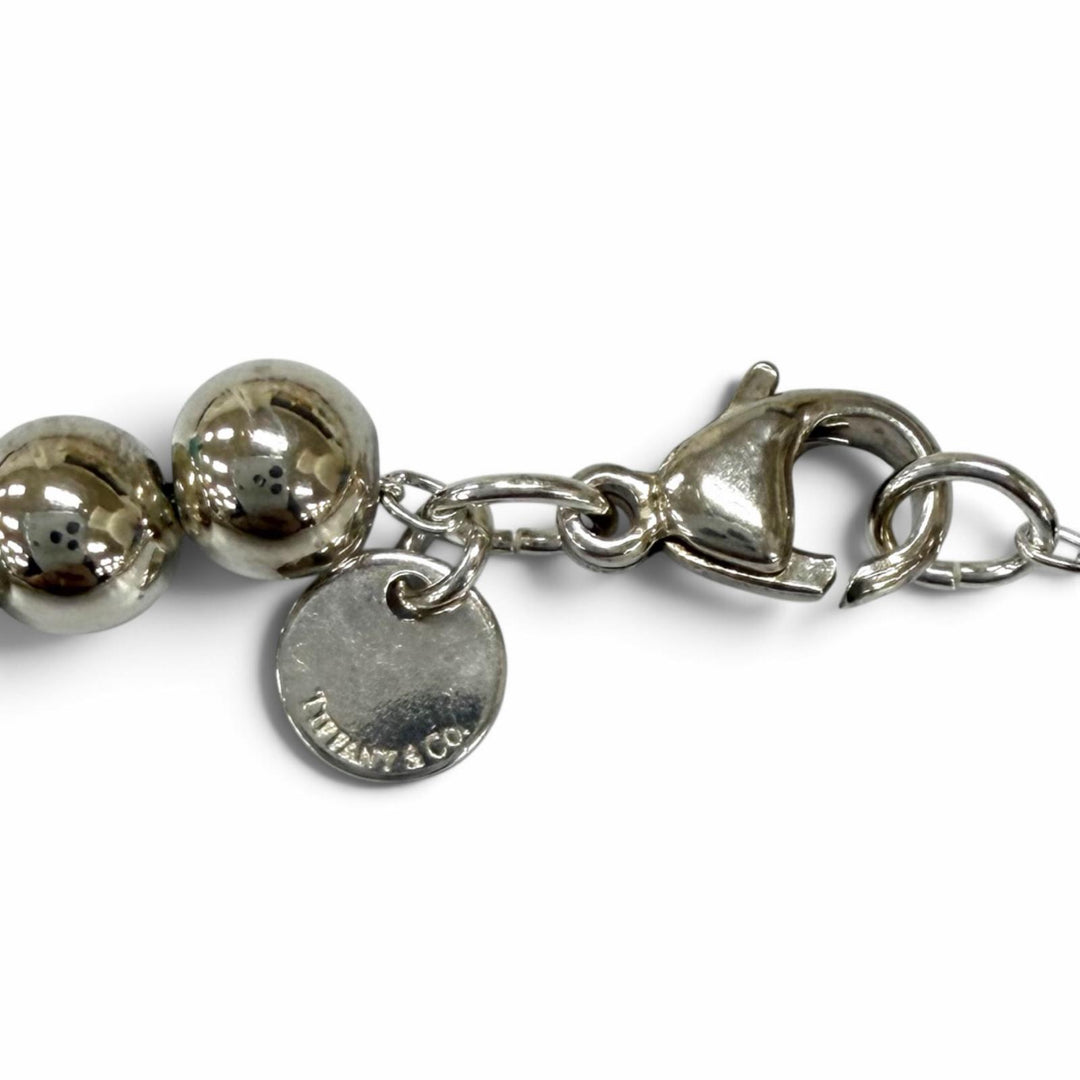Very Good TIFFANY&Co. Necklace Graduated Ball Necklace Silver 925 Women