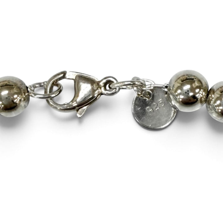 Very Good TIFFANY&Co. Necklace Graduated Ball Necklace Silver 925 Women