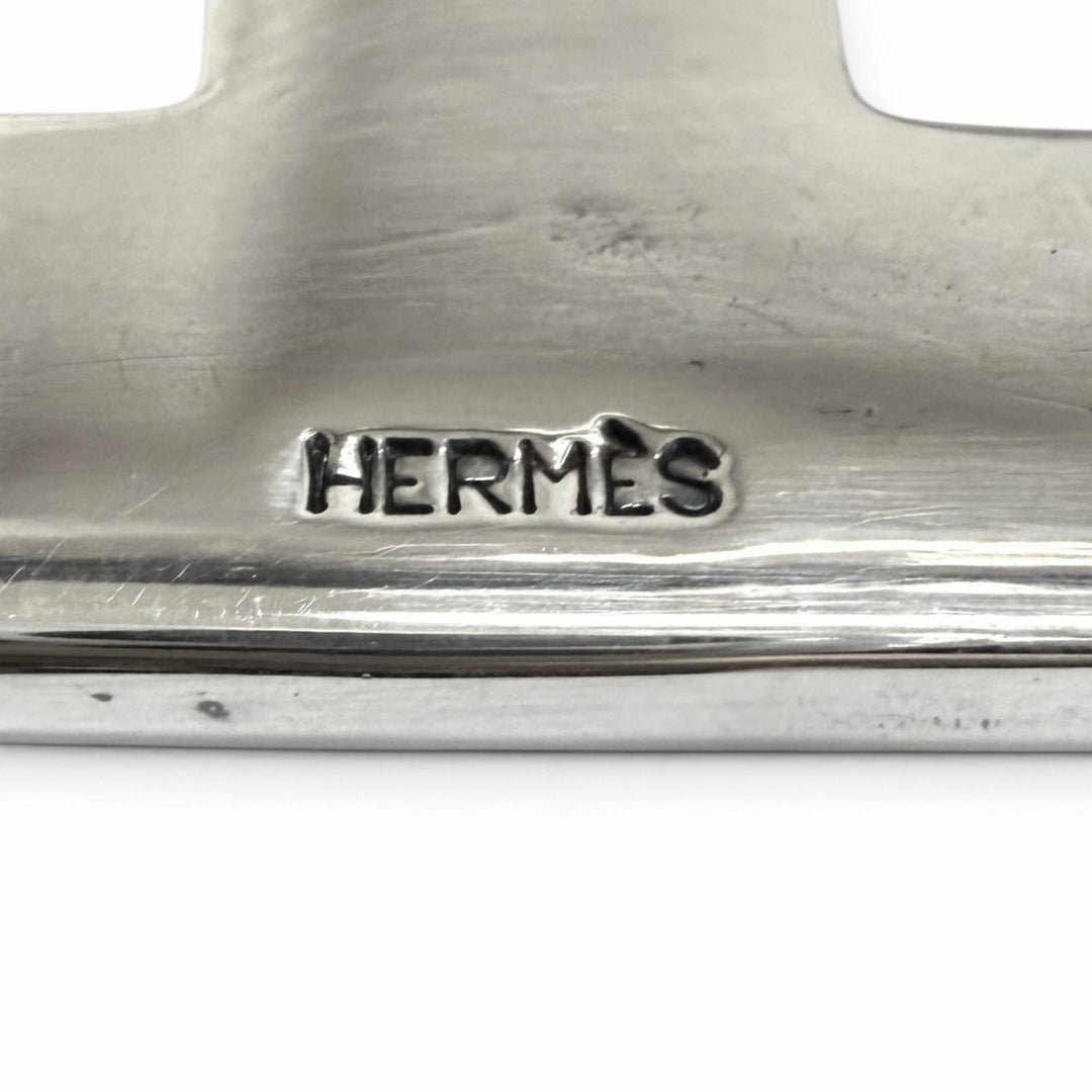 Great HERMES Toareg Hand-Engraved Design H Logo Belt Buckle