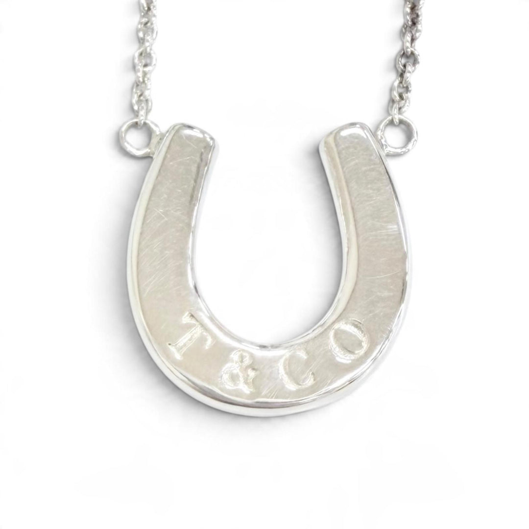 Great TIFFANY&Co. Necklace Horseshoe Pendant Silver 925 Women