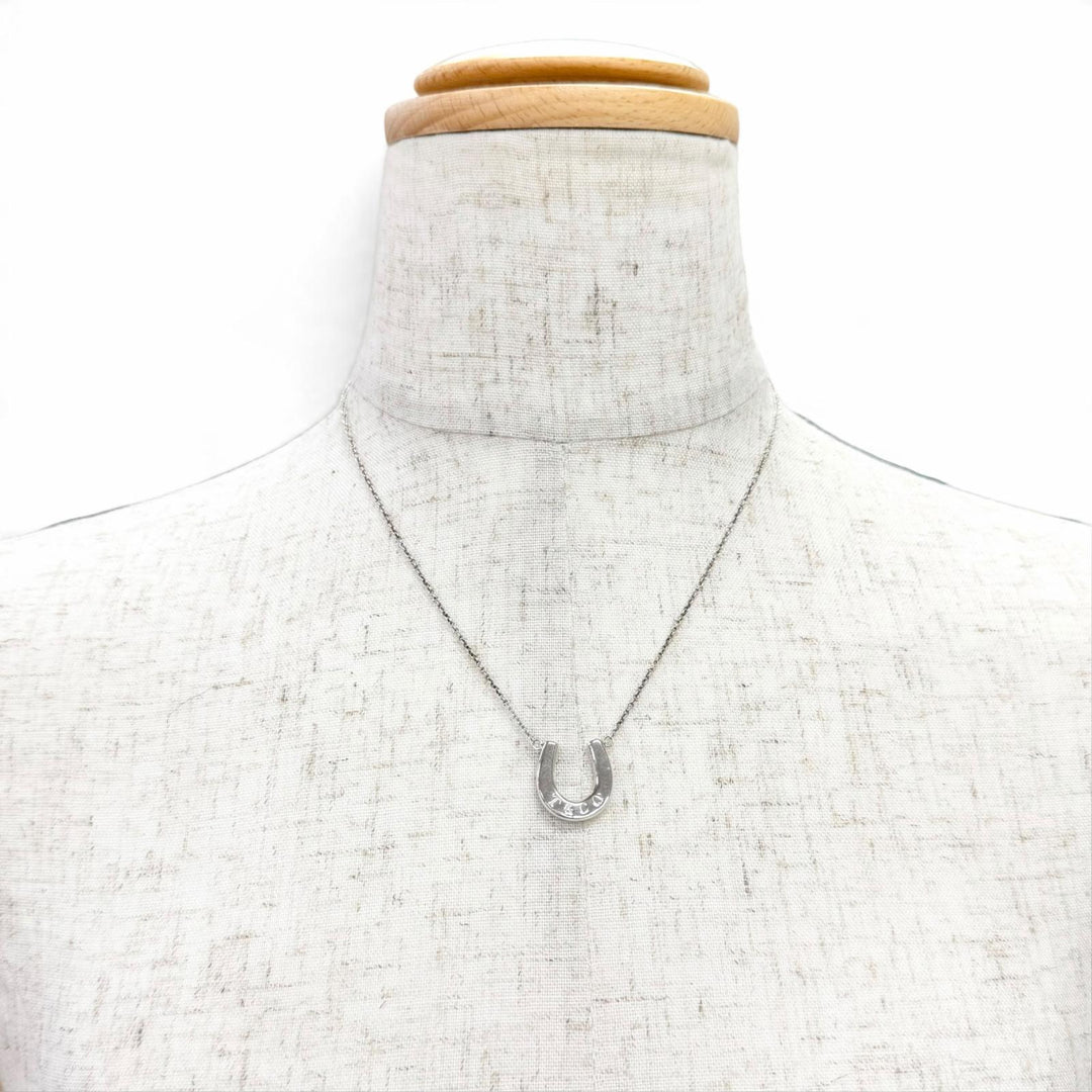 Great TIFFANY&Co. Necklace Horseshoe Pendant Silver 925 Women