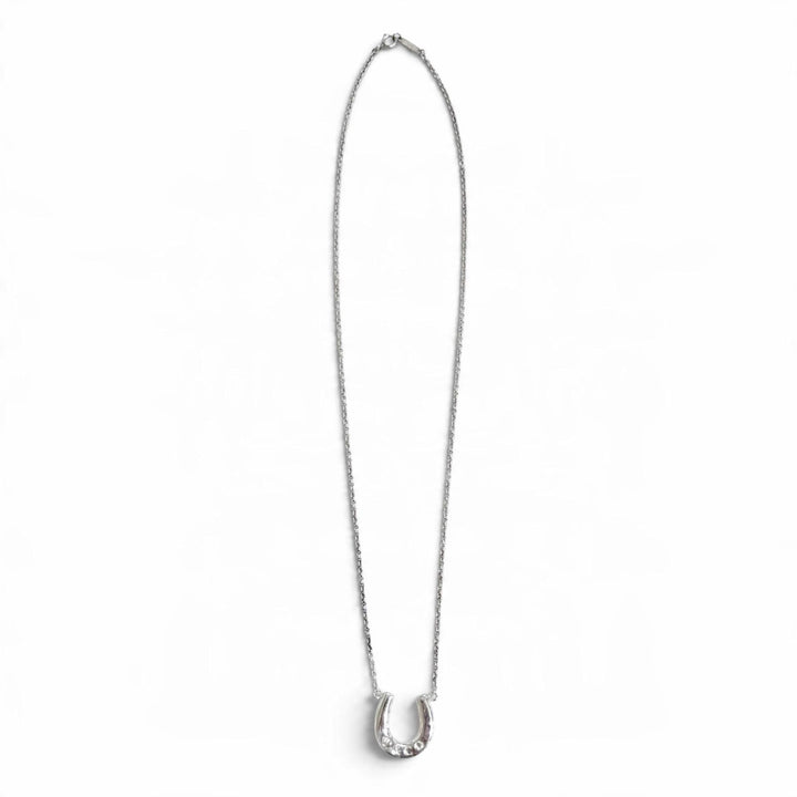 Great TIFFANY&Co. Necklace Horseshoe Pendant Silver 925 Women