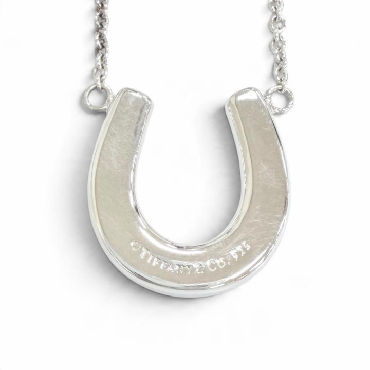 Great TIFFANY&Co. Necklace Horseshoe Pendant Silver 925 Women