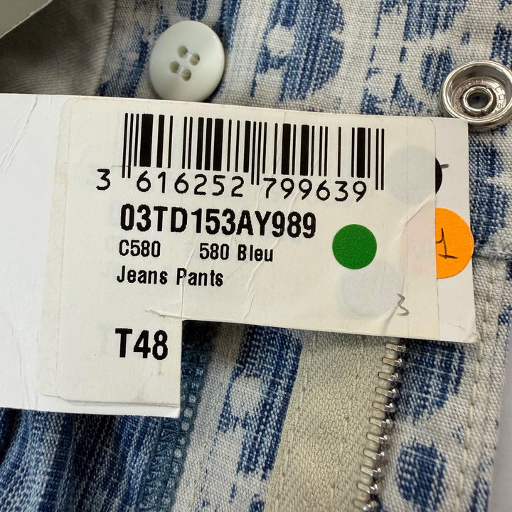Pristine DIOR Shorts Oblique Blue cotton mens 48 03TD153AY989