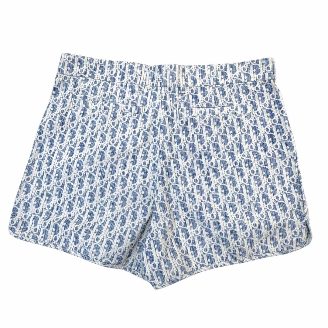 Pristine DIOR Shorts Oblique Blue cotton mens 48 03TD153AY989