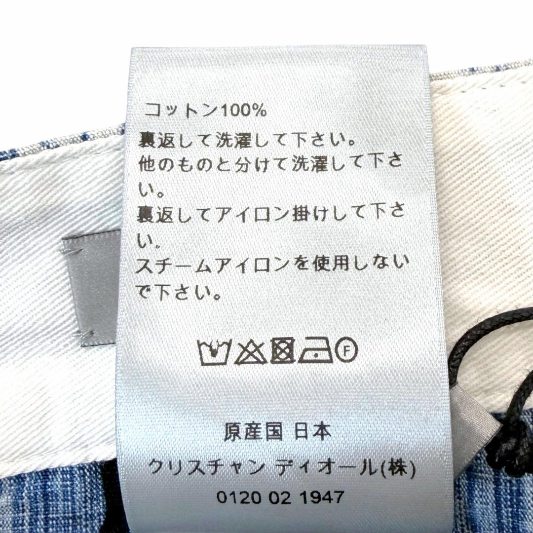 Pristine DIOR Shorts Oblique Blue cotton mens 48 03TD153AY989