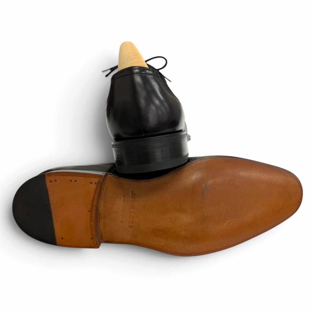 Pristine John Lobb Dress shoes BRINGTON 7000 Last Medallion black leather mens 6