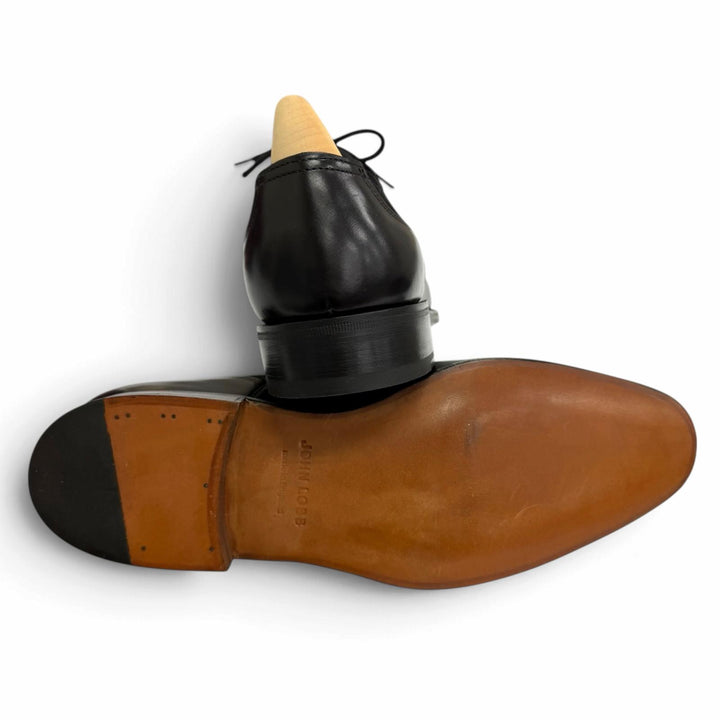 Pristine John Lobb Dress shoes BRINGTON 7000 Last Medallion black leather mens 6