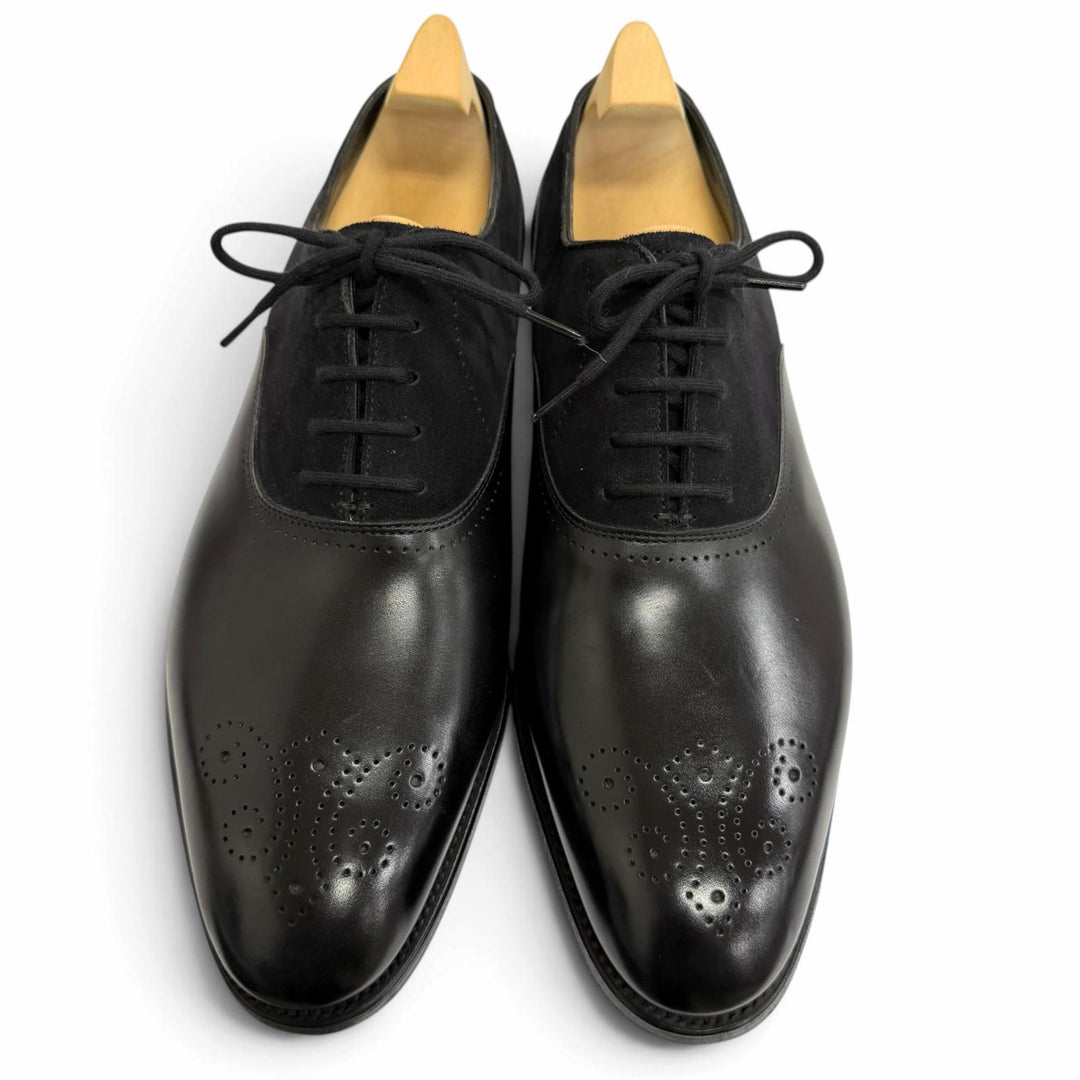 Pristine John Lobb Dress shoes BRINGTON 7000 Last Medallion black leather mens 6