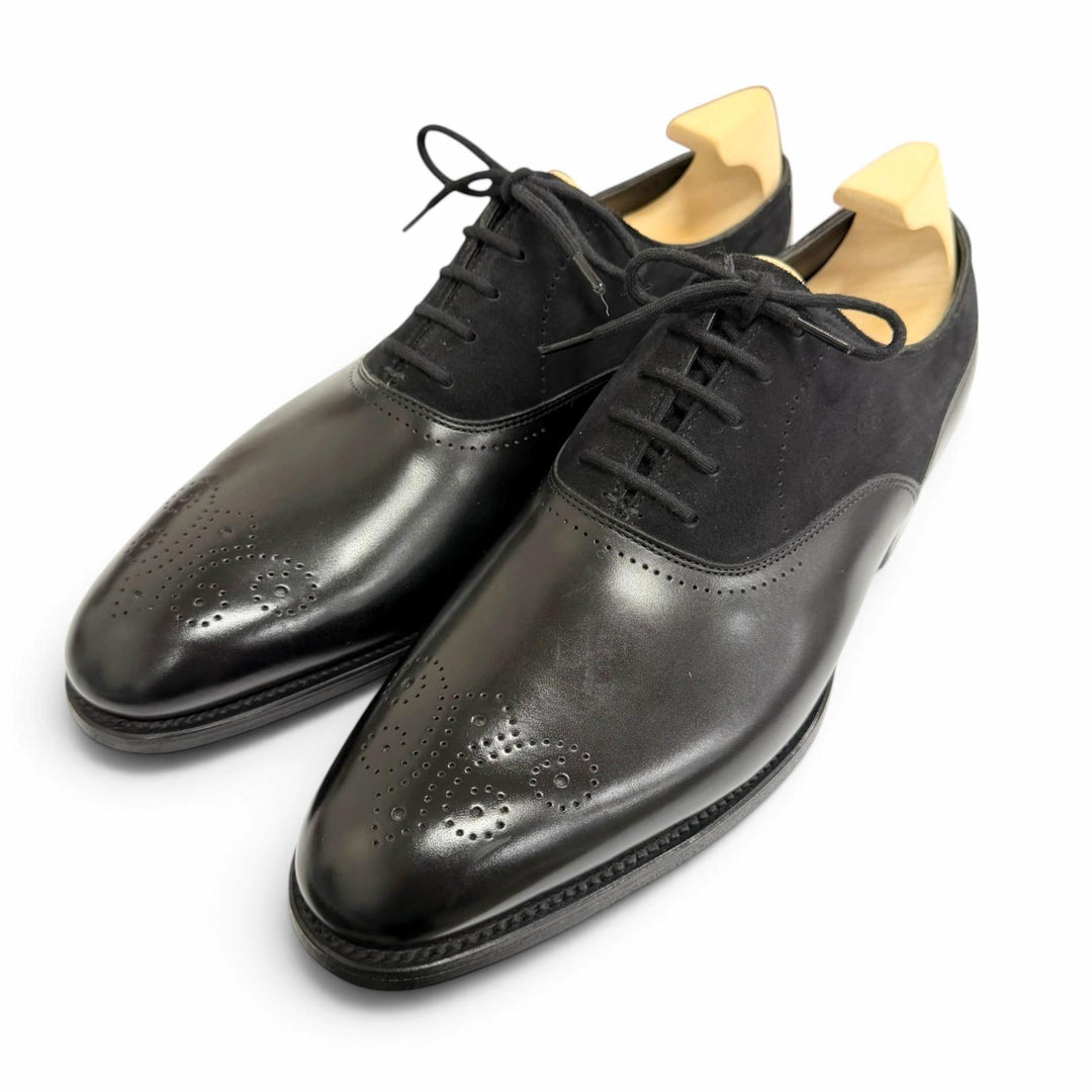 Pristine John Lobb Dress shoes BRINGTON 7000 Last Medallion black leather mens 6