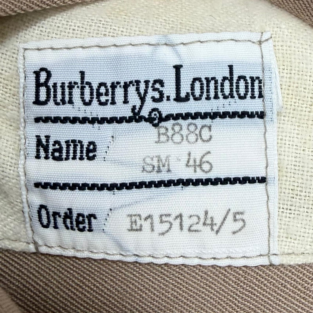 Great Burberrys coat Lined with Nova Check Pattern Brown wool mens EU 46