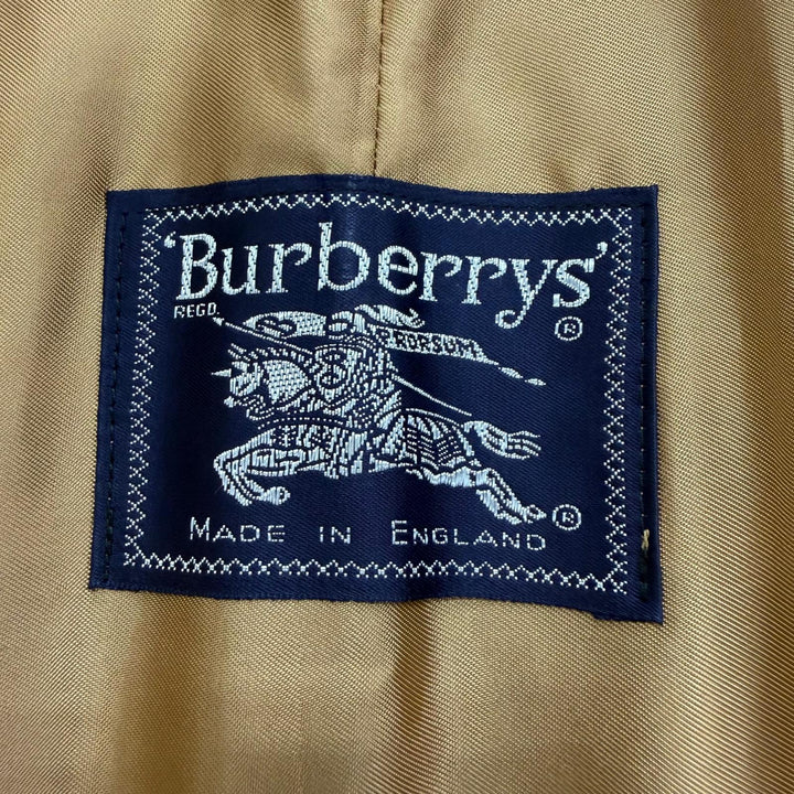 Great Burberrys coat Lined with Nova Check Pattern Brown wool mens EU 46