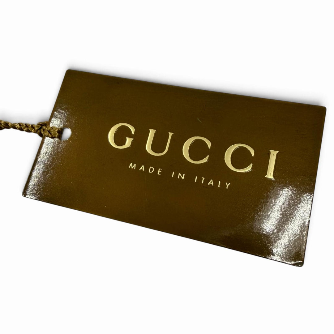 Pristine GUCCI tie Cravat GG pattern Navy silk mens 499695