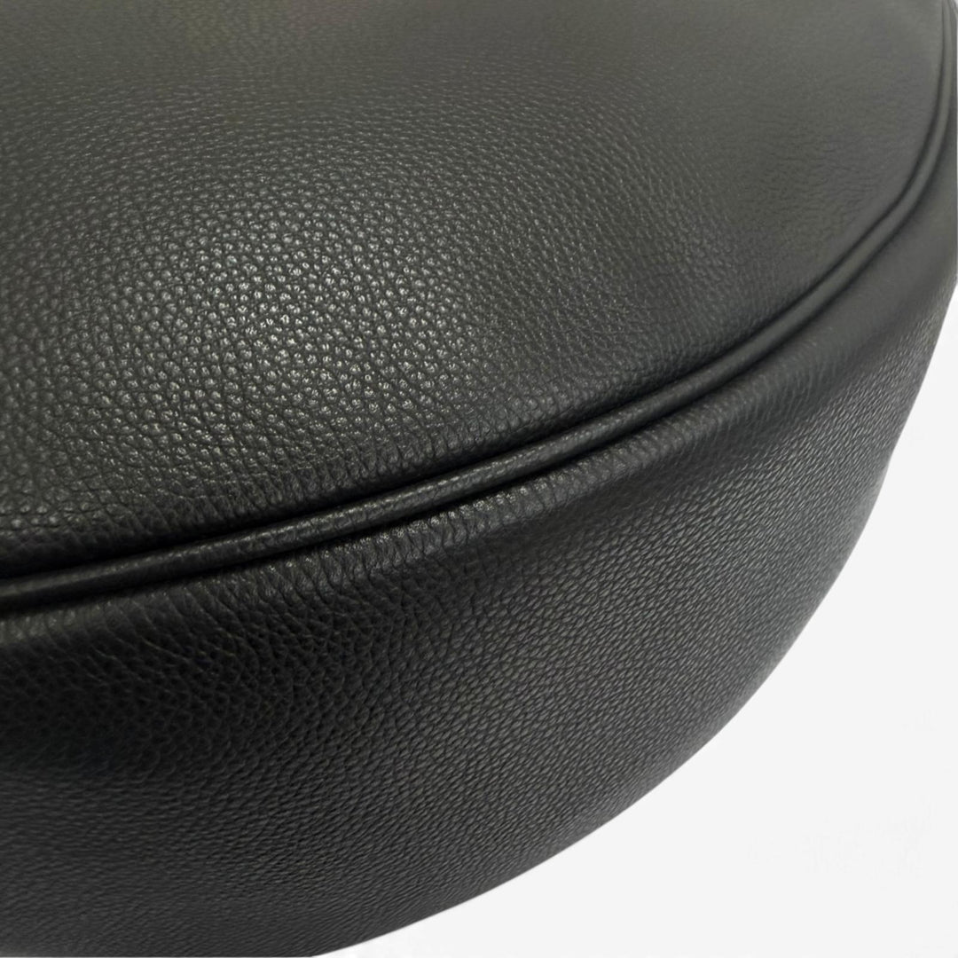 Excellent FENDI Shoulder Bag Melon Large FF Metal Crossbody Hobo Bag black