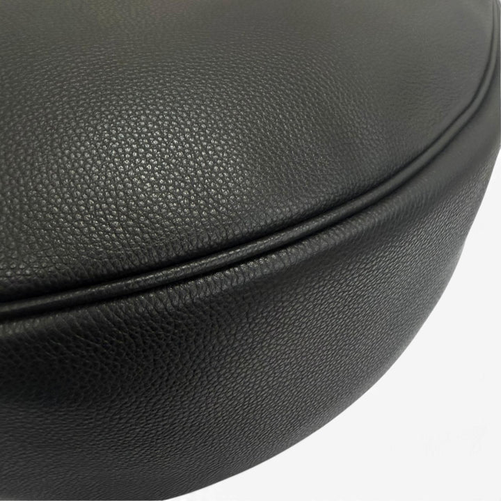 Excellent FENDI Shoulder Bag Melon Large FF Metal Crossbody Hobo Bag black