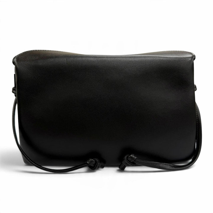 Pristine CELINE Shoulder Bag Trio Flap black Smooth lambskin Leather 10P862O86
